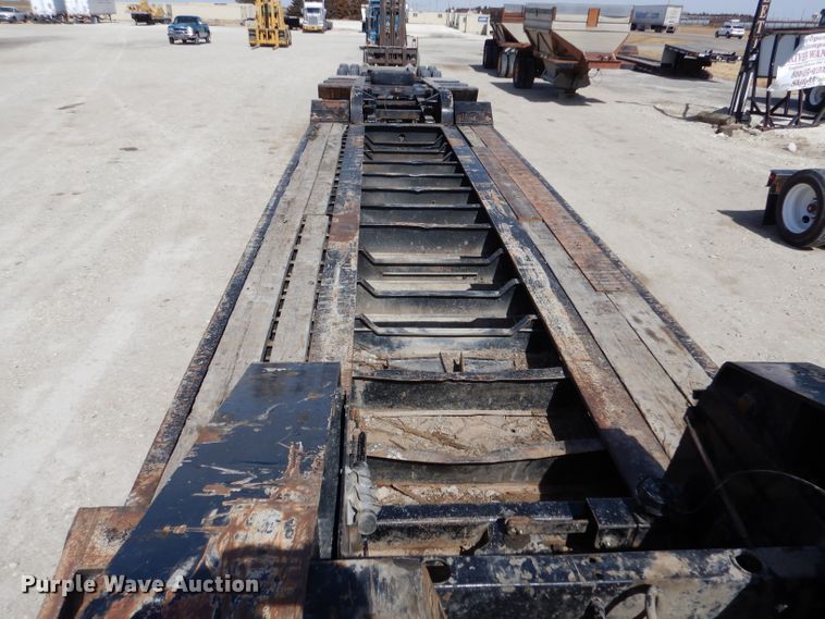 image for item LJ9828 1996 Trail King 130  lowboy equipment trailer