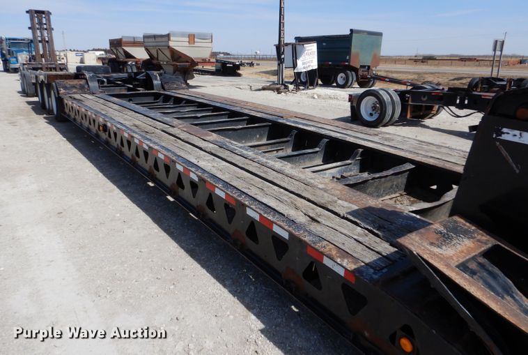 image for item LJ9828 1996 Trail King 130  lowboy equipment trailer