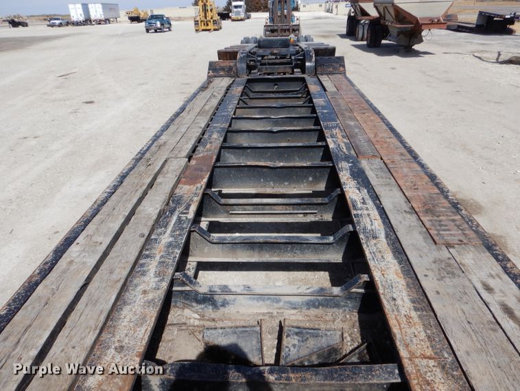 image for item LJ9828 1996 Trail King 130  lowboy equipment trailer