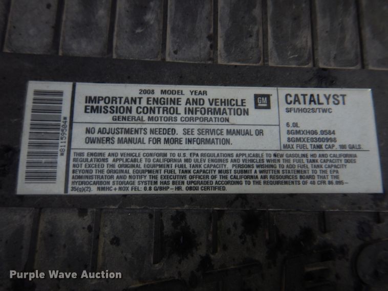 image for item DH8218 2008 Chevrolet Express 3500  box truck