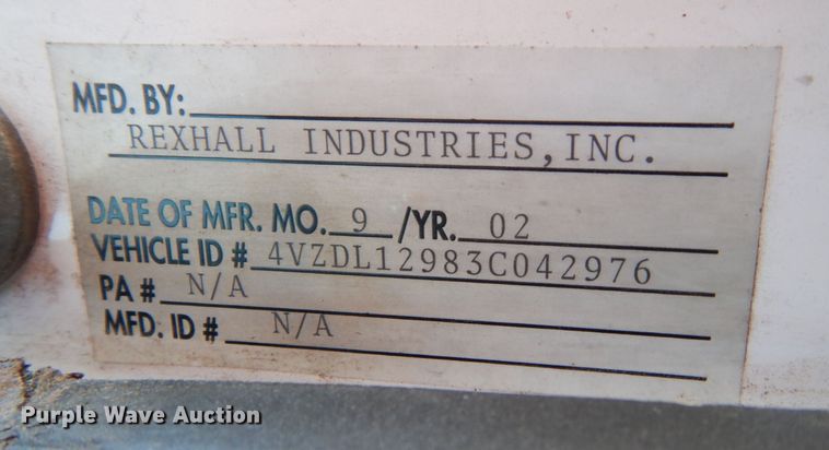 image for item DH8879 2003 Rexall Vision  RV