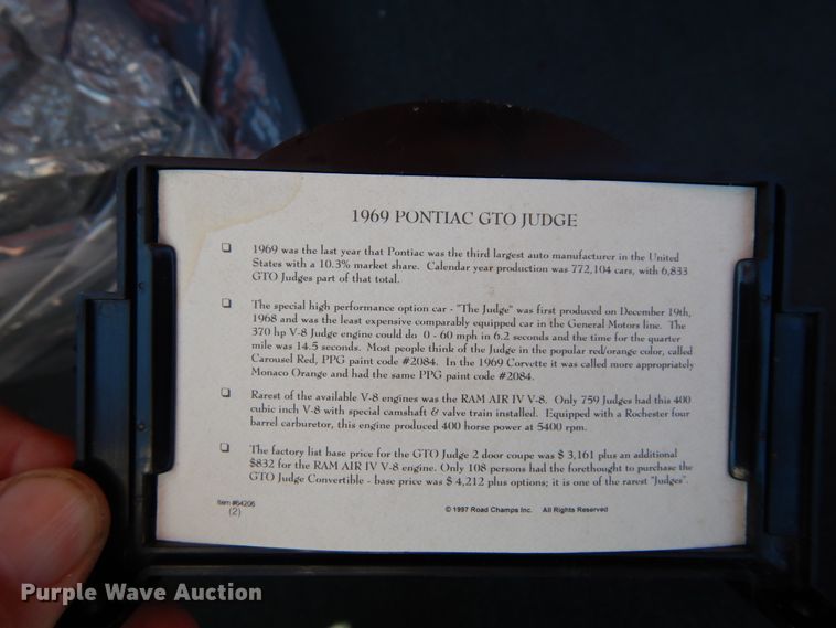 image for item DK0300 1969 Pontiac GTO Judge