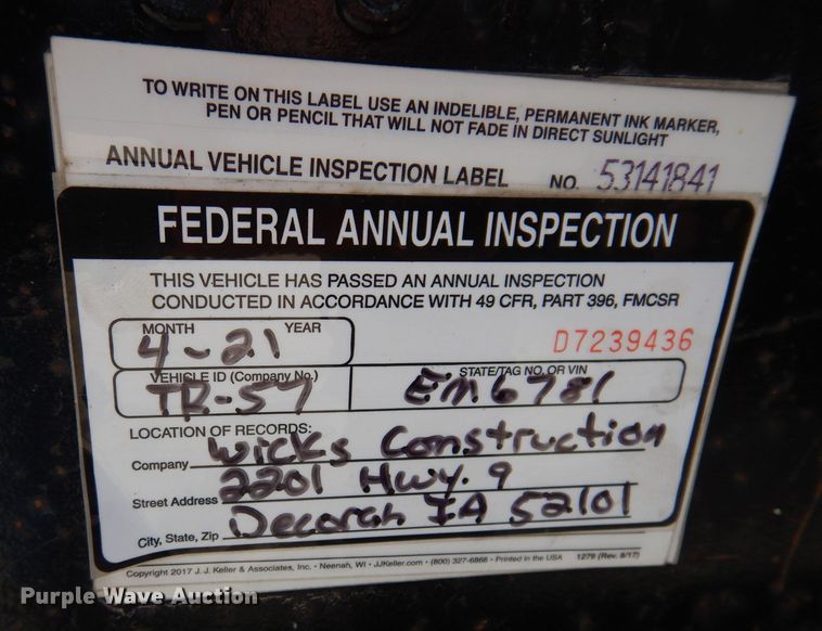 image for item DL5948 2008 Felling  equipment trailer