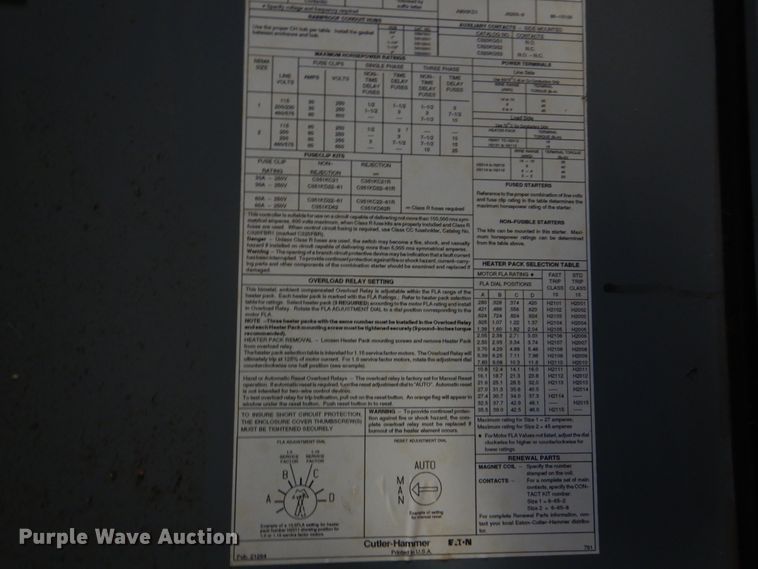 image for item DM7239 (14) electrical panels