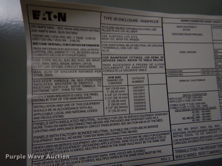 image for item DM7239 (14) electrical panels