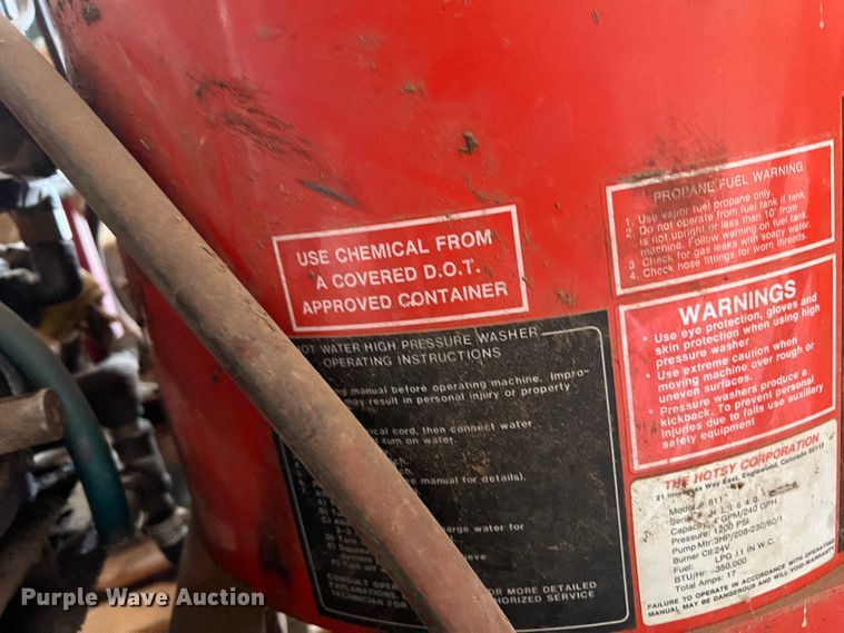 image for item DM8452 Hotsy  pressure washer