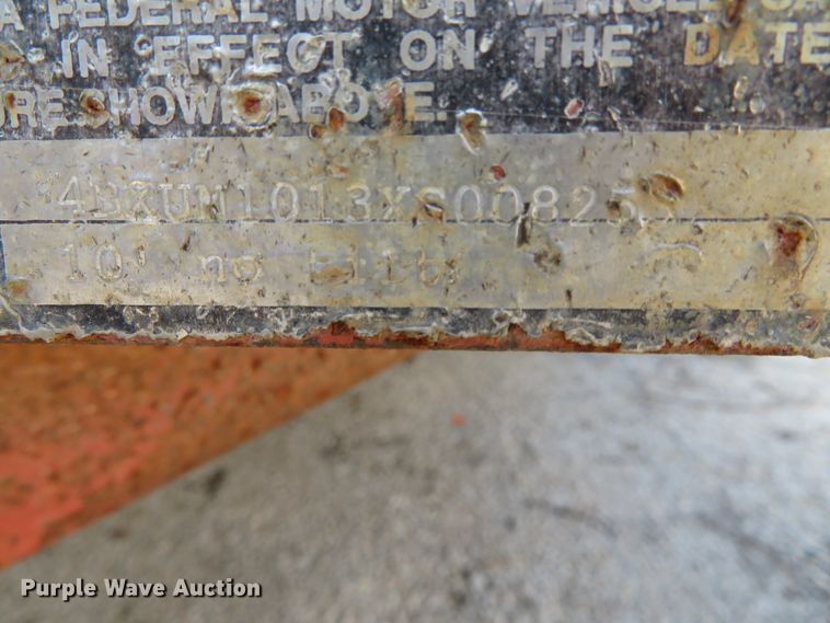 image for item DN7787 1999 Jerry James  utility trailer