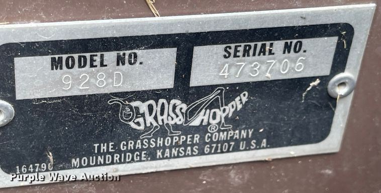 image for item FV9432 Grasshopper 928D  ZTR lawn mower