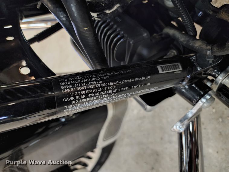 image for item GL9024 2013 Harley Davidson Road King  motorcycle