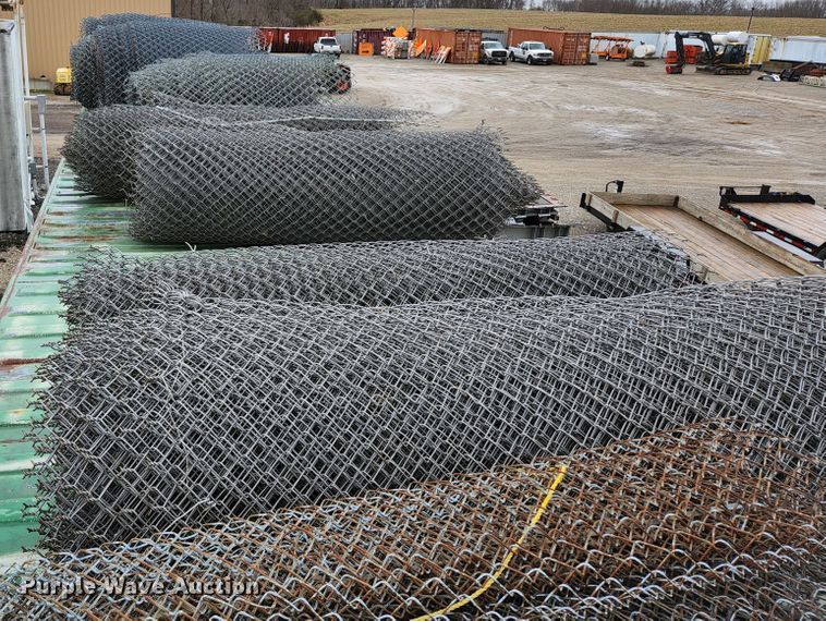 image for item HK9414 Approximately 12 rolls of chain link fencing