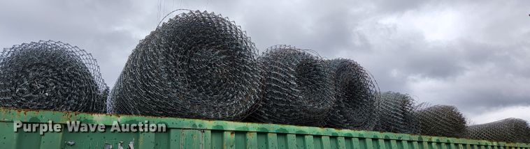 image for item HK9414 Approximately 12 rolls of chain link fencing