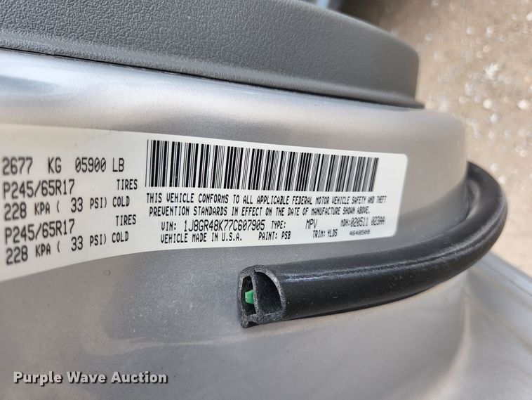 image for item HK9416 2007 Jeep Grand Cherokee Laredo  SUV