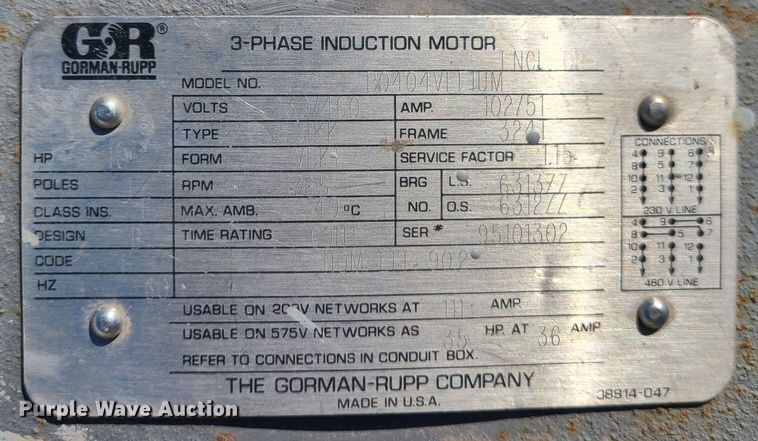 image for item IF9358 Gardner Denver 4518HL  blower