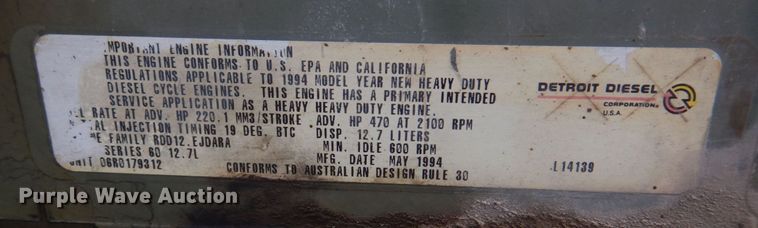 image for item IM9684 Detroit Diesel Series 60  engine