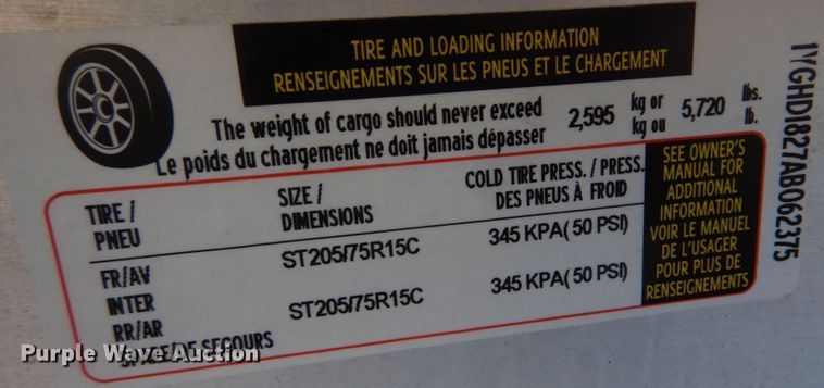 image for item IM9688 2010 Aluma  utility trailer