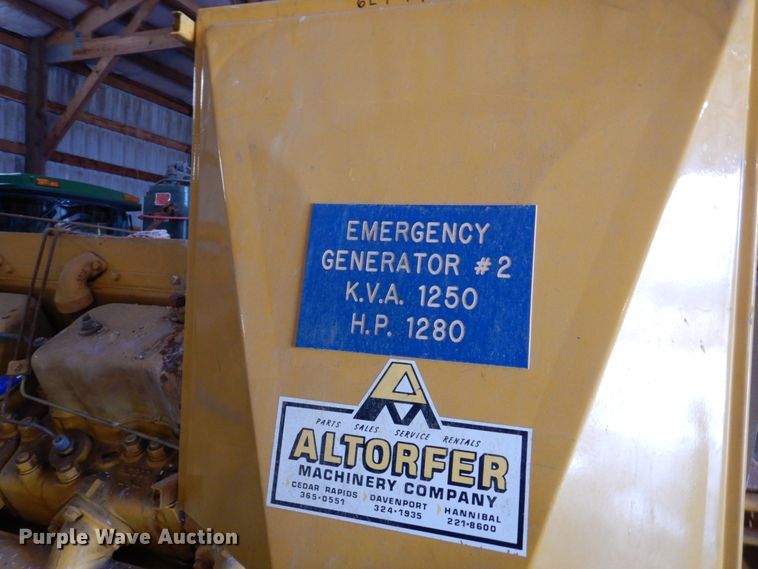 image for item IM9850 Caterpillar D399  generator