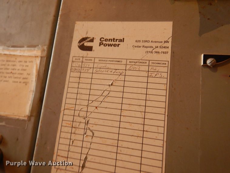 image for item IM9850 Caterpillar D399  generator