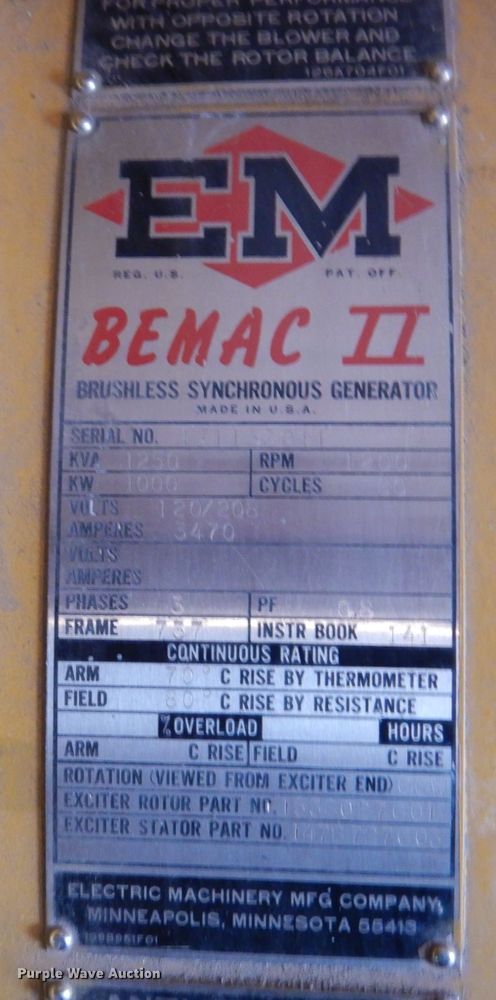 image for item IM9850 Caterpillar D399  generator