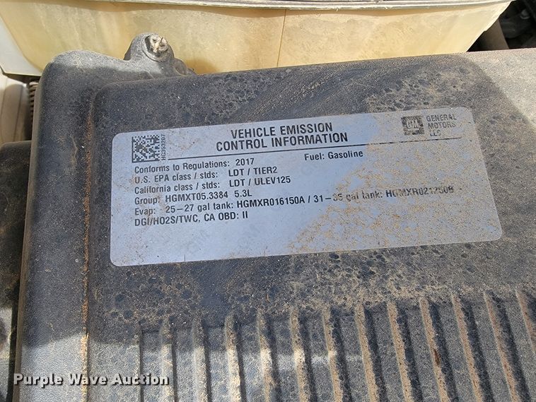 image for item JE9951 2017 Chevrolet Silverado 1500  Crew Cab pickup truck