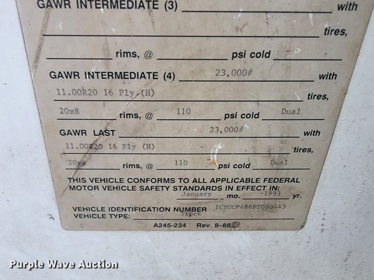 image for item JE9971 1997 Crane Carrier  refuse truck