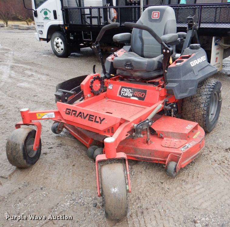 image for item JJ9222 Gravely Pro-Turn 460  ZTR lawn mower