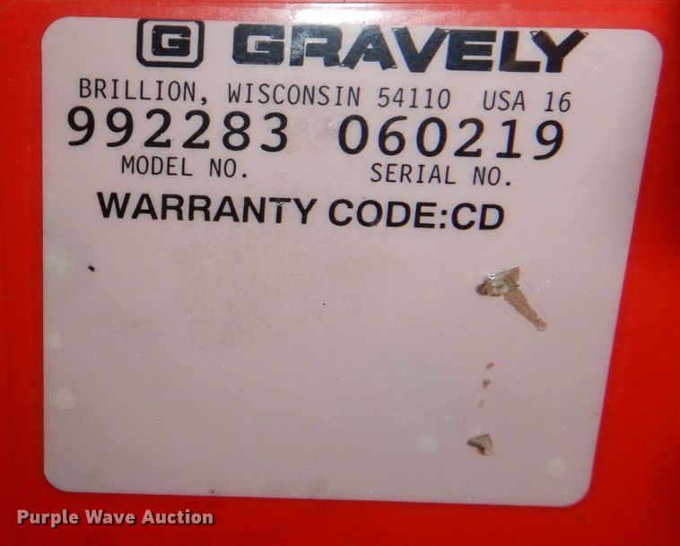 image for item JJ9222 Gravely Pro-Turn 460  ZTR lawn mower