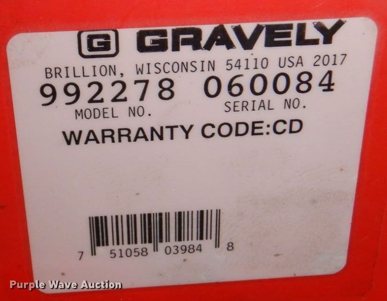 image for item JJ9225 Gravely Pro-Turn 460  ZTR lawn mower