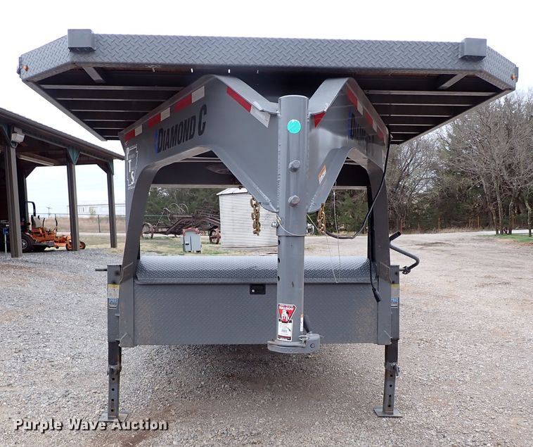 image for item JO9585 2021 Diamond C  tilt deck equipment trailer