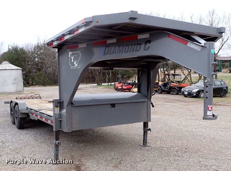 image for item JO9585 2021 Diamond C  tilt deck equipment trailer