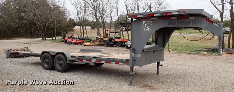 image for item JO9585 2021 Diamond C  tilt deck equipment trailer