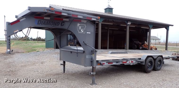 image for item JO9585 2021 Diamond C  tilt deck equipment trailer