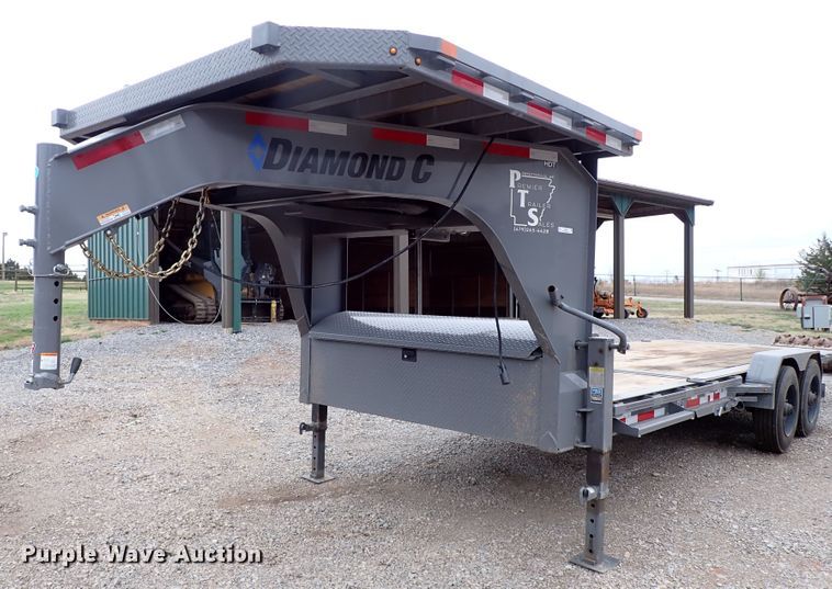 image for item JO9585 2021 Diamond C  tilt deck equipment trailer