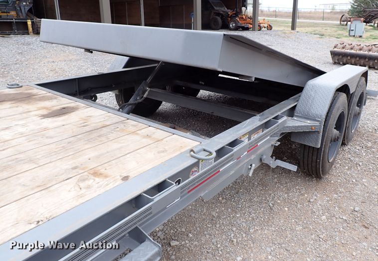 image for item JO9585 2021 Diamond C  tilt deck equipment trailer