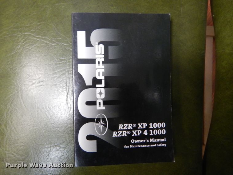 image for item LJ9809 2015 Polaris RZR XP4 1000 H.O.  utility vehicle