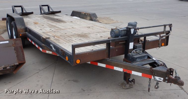 image for item LJ9811 2007 Load Trail Carhaul  equipment trailer