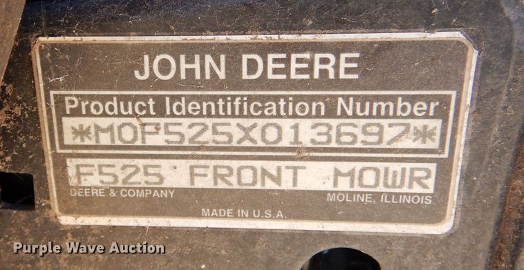 image for item LJ9832 John Deere F525  ZTR lawn mower