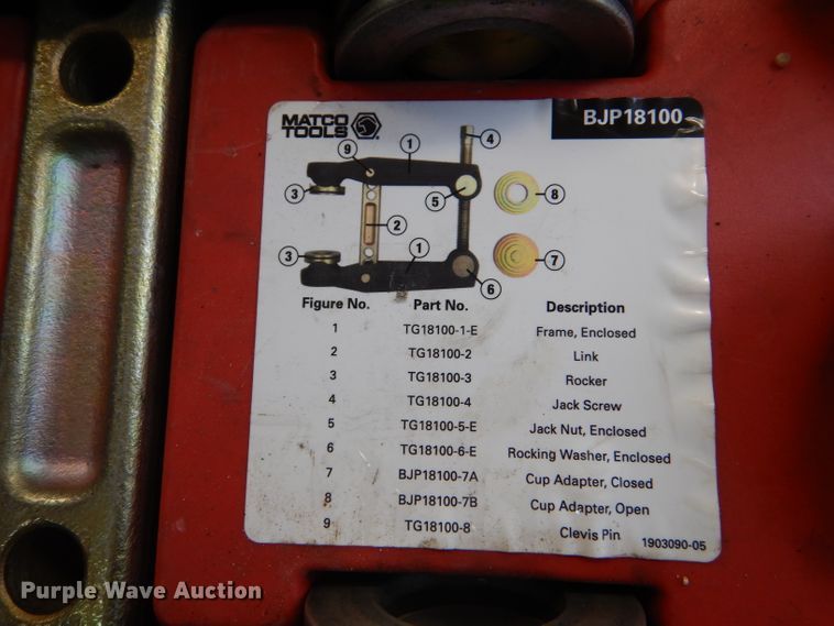 image for item LJ9842 Matco Tools BJP18100 ball joint press