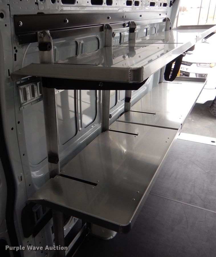 image for item LJ9843 (2) aluminum shelving systems