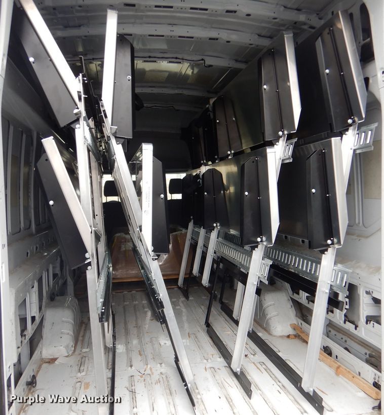 image for item LJ9843 (2) aluminum shelving systems