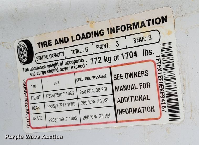 image for item MK9546 2014 Ford F150