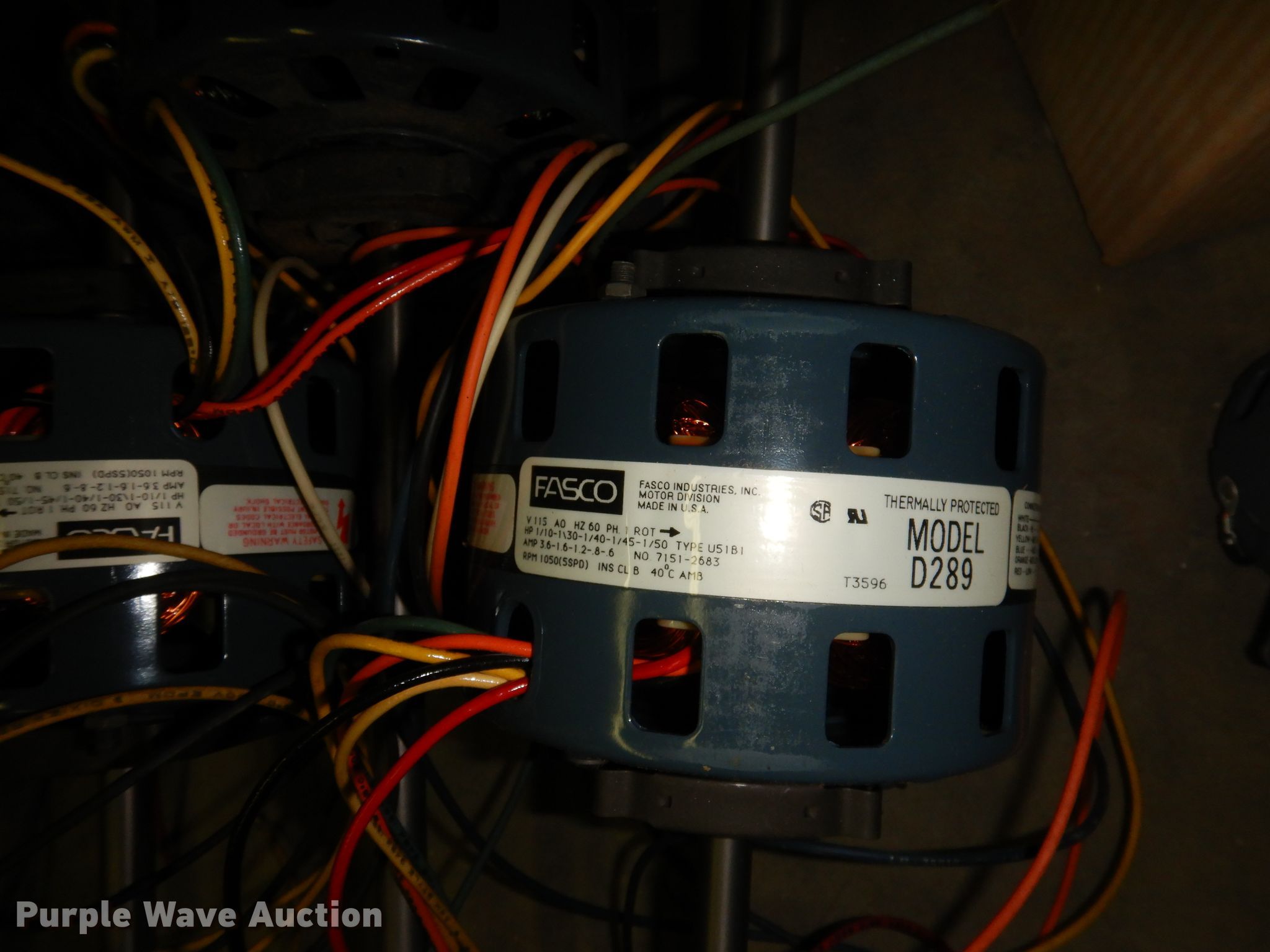 (10) electric motors in Topeka, KS Item JV9299 sold Purple Wave