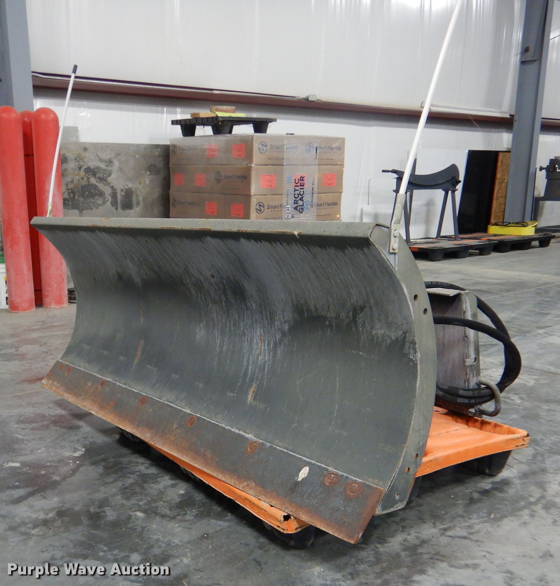 2017 Bobcat 72" W skid steer snow plow in Norton, KS Item LJ9806 sold