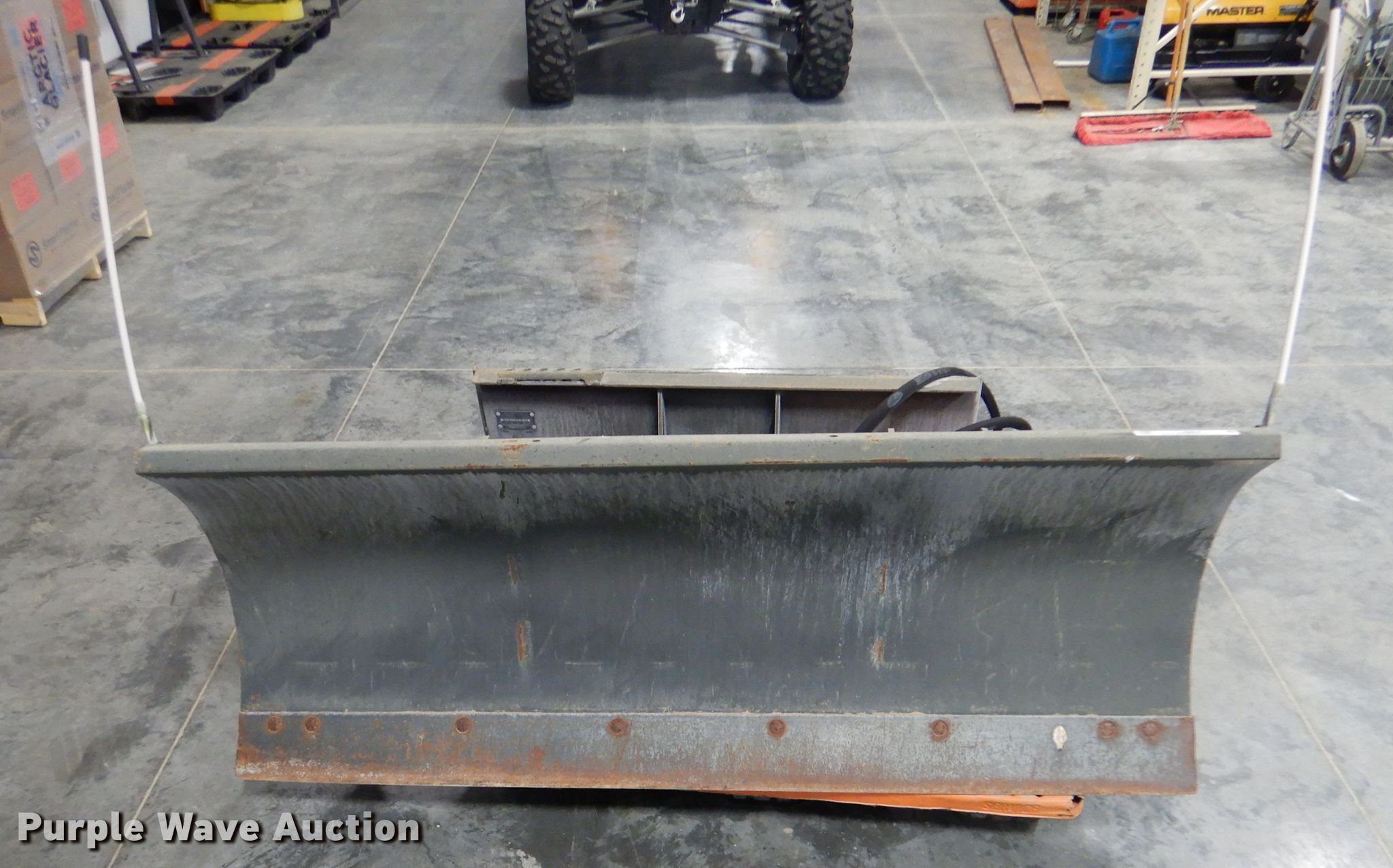 2017 Bobcat 72" W skid steer snow plow in Norton, KS Item LJ9806 sold