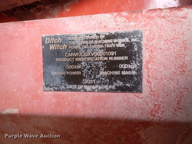 image for item DC4102 2011 Ditch Witch FX30  vacuum excavator