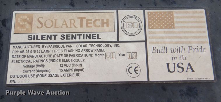 image for item DH7343 2012 Gregory TTMA-100  crash attenuator trailer