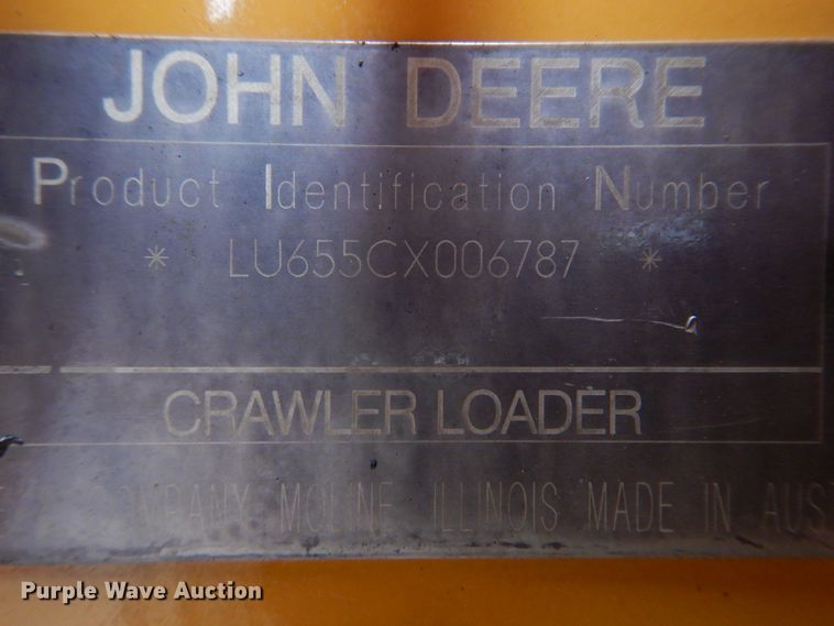 image for item DH8226 2004 John Deere 655C  track loader