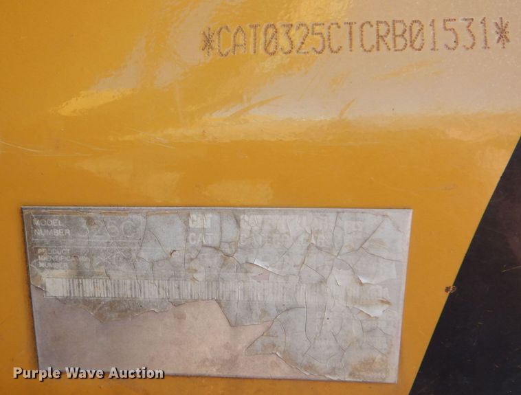 image for item DJ7594 2005 Caterpillar 325CL  excavator