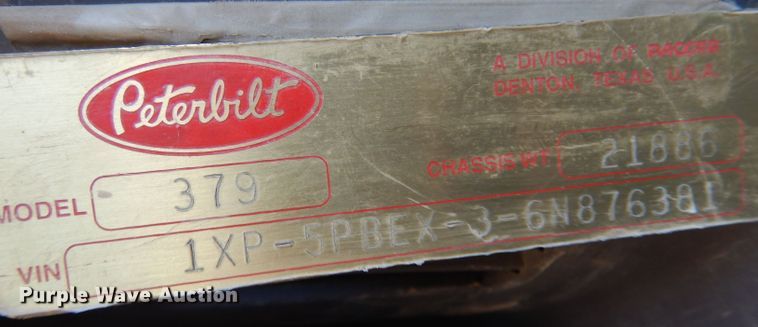 image for item DJ7595 2006 Peterbilt 379  semi truck