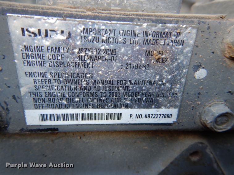 image for item DJ7601 Airman PDS1855  air compressor