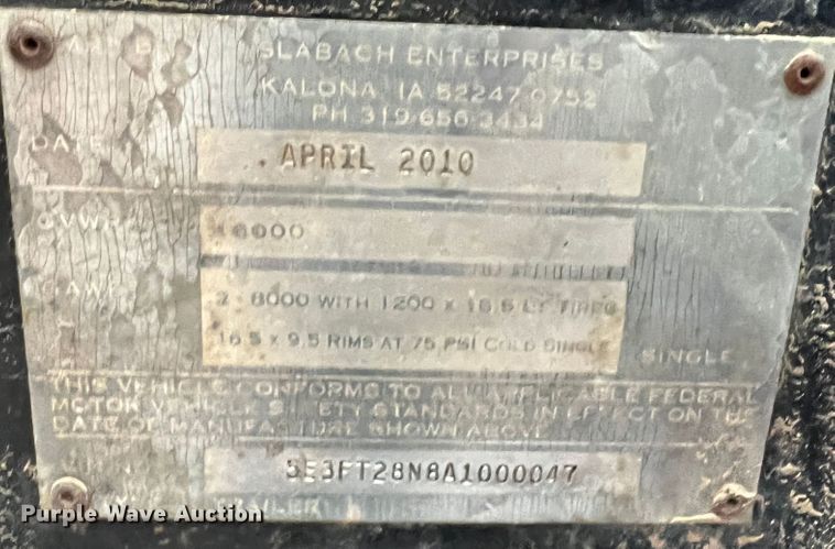 image for item DJ7614 2010 Vac Star VS-800 DT  vacuum excavator